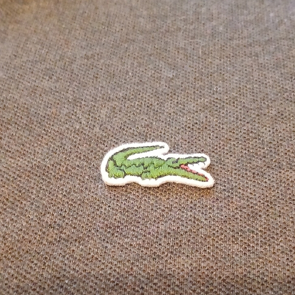 Lacoste Gray Long Sleeve Polo Shirt Classic Style - Picture 4 of 7